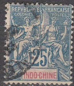 IndoChina #14 F-VF  Used CV $5.00  (A13044)