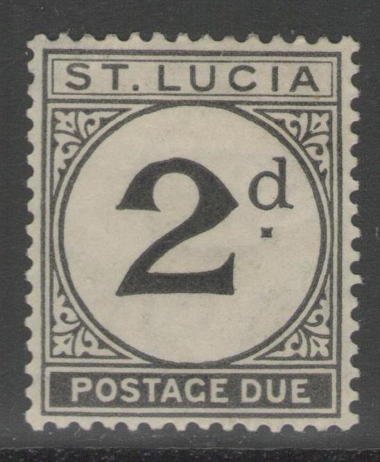 ST.LUCIA SGD4 1933 2d BLACK MTD MINT