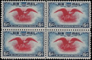 US Scott# C23 1938 6c ind & car  Eagle & Shield  Mint Never Hinged - Very Fin...