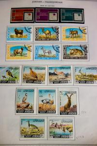 Jordan Stamp Collection Mostly Mint on Scott pages Valuable