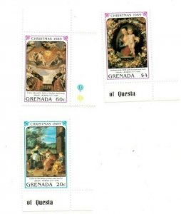 Grenada - 1989 - Christmas Rubens - Set Of 3 Stamps - MNH
