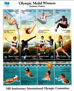 Sierra Leone 1995 MNH Stamps Mini Sheet Scott 1787 Sport Olympic Games Football