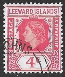 Leeward Isl. # 137  Elizabeth II  -  4c   (1)   VF Used