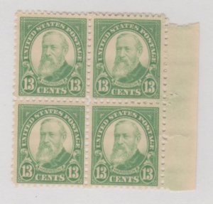 U.S. Scott Scott #694 Harrison Stamp - Mint NH Block of 4