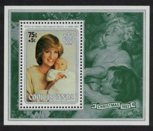 Cook Is. Birth of Prince William Rubens Christmas MS T1 1982 MNH SC#693