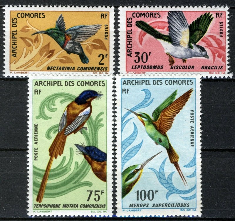 Comoro Island 1967 Birds, 4 of 6v in set VF MNH