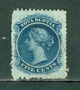 NOVA SCOTIA 1860 #10  USED...$10.00