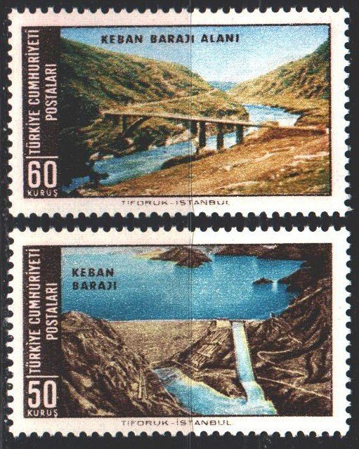 Turkey. 1966. 2008-9. Bridge, dam, landscape. MNH.