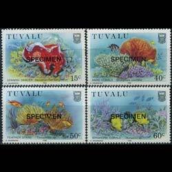 TUVALU 1988 - Scott# 465-8 Fish Spec Set of 4 NH