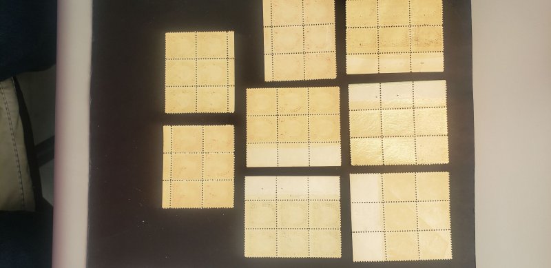 US #551-570 Bureau Series of 1922-25 Set of 13 Plate Blks of 6.  Not complete