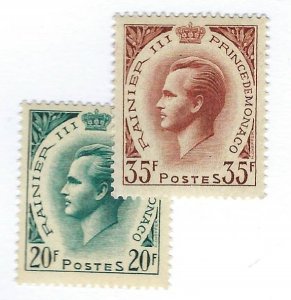 Monaco SC#405-406 Mint F-VF SCV$6.00...Great Spot(s)!