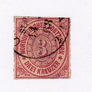 North German Confederation stamp #9, used