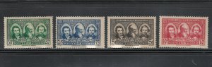 ALGERIA 1939 PIONEERS OF THE SAHARA #B28 - B31 $65.00  TRULY MNH & ORIG GUM