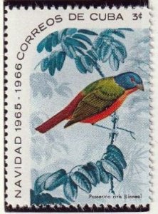 CUBA Sc# 1025  3c BIRDS  Christmas 1965 MNH