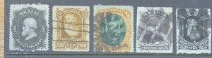 BRAZIL LOT 1860’s 1870’s  USED CAT £76