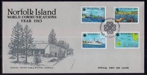 Norfolk Island 319-322 U/A FDC