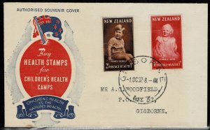 NEW ZEALAND 1952 HEALTH STAMPS FDC