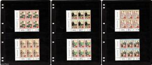 1992 New Zealand deluxe corner block set • 1920's Emerging Years #1133-1138 MNH