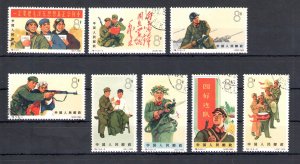 1965 CHINA - Chinese People's Liberation Army - Michel no. 882-89 - Used