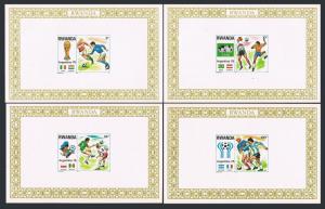 Rwanda 879-884 deluxe,MNH.Mi A944-A951 deluxe. World Soccer Cup Argentina-1978.