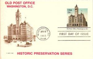 #UX99 Old Post Office Postcard - Kenick Cachets