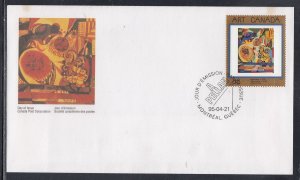 Canada Scott 1545 FDC - Masterpieces of Canadian Art