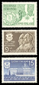 Finland 1950 Scott #297-299 Mint Never Hinged