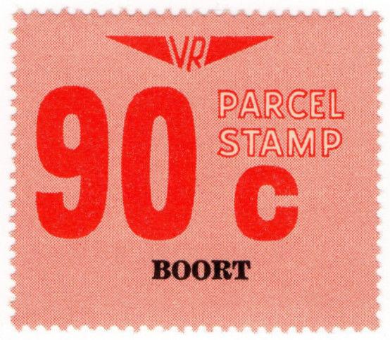 (I.B) Australia - Victoria Railways : Parcel Stamp 90c (Boort)