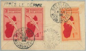 77368 - MADAGASCAR - POSTAL HISTORY - Registered COVER from BESALM 1937-