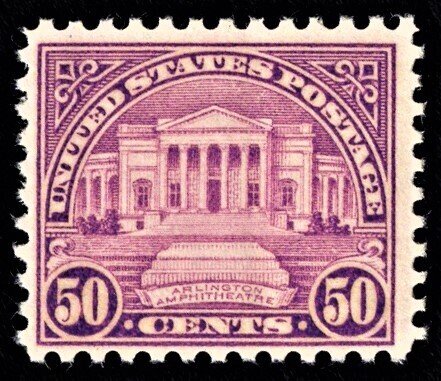 US 701 MNH VF 50 Cent Arlington Amphitheater SCV $50