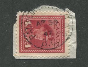 CANADIAN MILITARY POST OFFICE CANCEL PATRICIA BAY B.C. - M.P.O. 1102