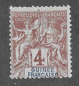 French Guinea Scott 3 Mint 4c Navigation & Commerce stamp  2018 CV $3.25