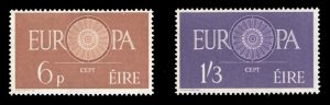 Ireland #175-176 Cat$47.50, 1960 Europa, set of two, never hinged