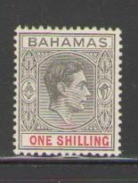 Bahamas Sc 110 1938 1/ George VI stamp mint