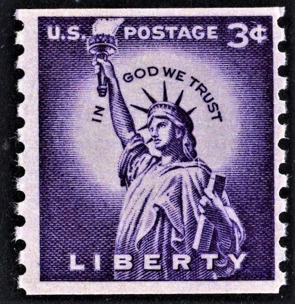 US 1057 MNH VF 3 Cent Statue of Liberty Coil