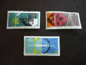 Stamps - Cuba - Scott# 1411-1413 - Mint Hinged Set of 3 Stamps