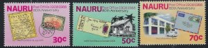 Nauru 347-49 MNH 1988 Postal Service (fe9922)