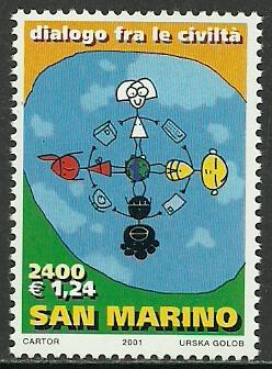 San Marino #1517 MNH Stamp, Dialogue Among Civilizations