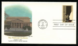 US 2081 50th Anniv. National Archives UA Fleetwood cachet FDC