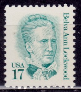 United States, 1986, Great Americans -Belva Ann Lockwood, 17c, #2178, MNH**