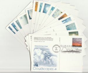 Scott# UX421-435 Artcraft FDC Picture Postal Cards
