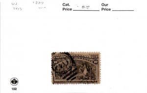 United States Postage Stamp, #237 Used, 1893 Columbus (AN)