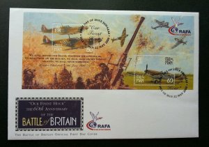 Isle Of Man 60th Ann Battle Of Britain 2000 Airplane Aircraft War Aviation (FDC)