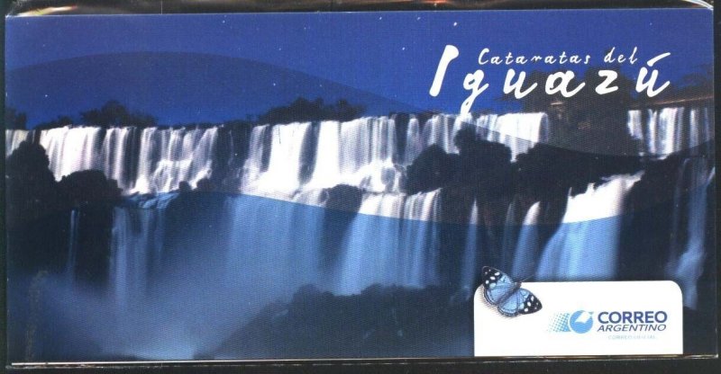 J4037 ARGENTINA 2014 IGUAZU WATERFALLS BIRDS,BUTTERFLIES FLOWERS YVBL 138 2 SCAN