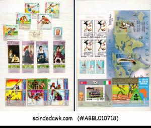 COLLECTION OF OLYMPIC STAMPS FROM VARIOUS COUNTRIES IN AN ALBUM