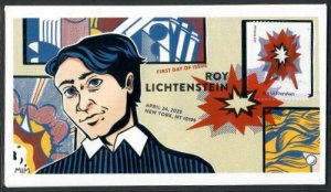 5792 - FDC - 63c Paintings by Roy Liechtenstein: Standing Explosion - DCP