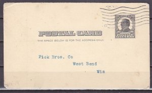 United States, Mailed in 1908. Used Mc Kinley Postal Card ^