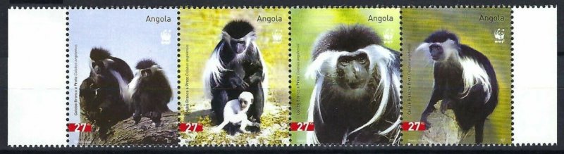 2004 Angola 1745-1748strip Monkey