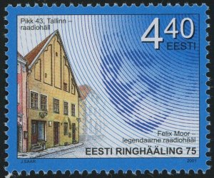 Estonia #431 Radio Broadcasting Postage Stamps 2001 Eesti MLH