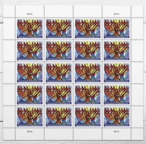 2022 Hanukkah Forever Stamps 5 sheets of 20, 100 pcs